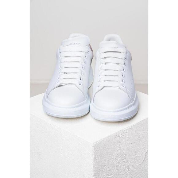 Alexander McQueen White and Cream Chunky Sneaker - Picture 3 of 7